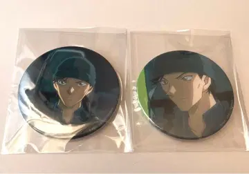 명탐정 코난 순흑의 악몽 캔뱃지 이상윤(아카이 슈이치) 2개 세트