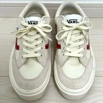 VANS 반스 모델명 FALKEN 스니커즈 남성용 화이트 레드