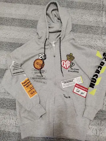 EXILE THE REASON ZIP 후드티 L 사이즈 그레이