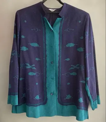 산넨자카 일본풍 크레이프 원단 블라우스 자켓