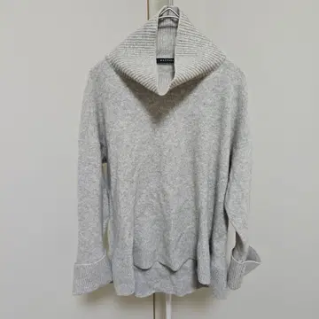 [맥피] 보틀넥 니트 칠부 소매 캐시미어 그레이 M 사이즈