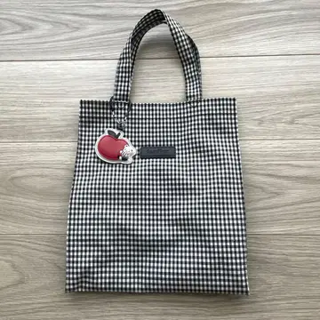 파밀리아 깅엄 체크 토트백 참 포함