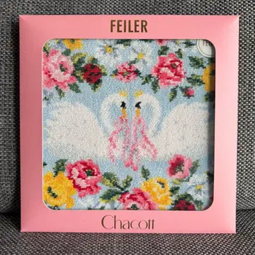 FEILER 페이러 차코트 콜라보 손수건 미사용 백조 스카이블루