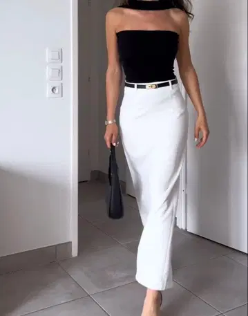 [택 포함 새상품] 정가 6193엔 롱 스커트 슬릿 파티