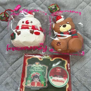 mellojoy 메로조이 크리스마스 베어 크리스마스 친구 스노우 베이비