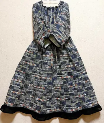 [ 기모노 리메이크 ] 모 98% 어른 귀여운 원피스