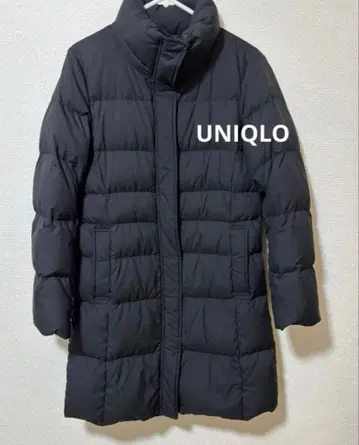 UNIQLO 블랙 롱 다운 자켓