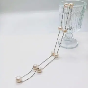 (하자품) 담수 진주 스테이션 목걸이