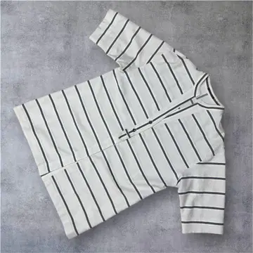 빅 사이즈 라핀 블루 셔츠 블라우스 스트라이프 44