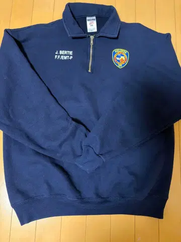 HELOTES FIRE DEPT. 하프 지퍼 맨투맨 네이비