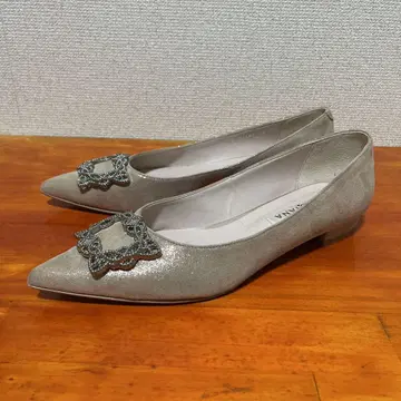 새상품급 다이애나 비쥬 버클 플랫슈즈 펌프스 25cm