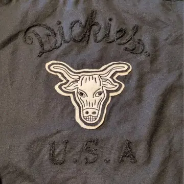Dickies 블랙 커버올 소 자수
