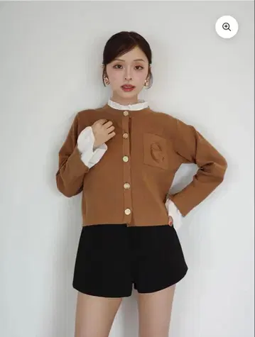 에이미 이스트 월 프릴 셔츠 니트 자켓 가디건 eimy