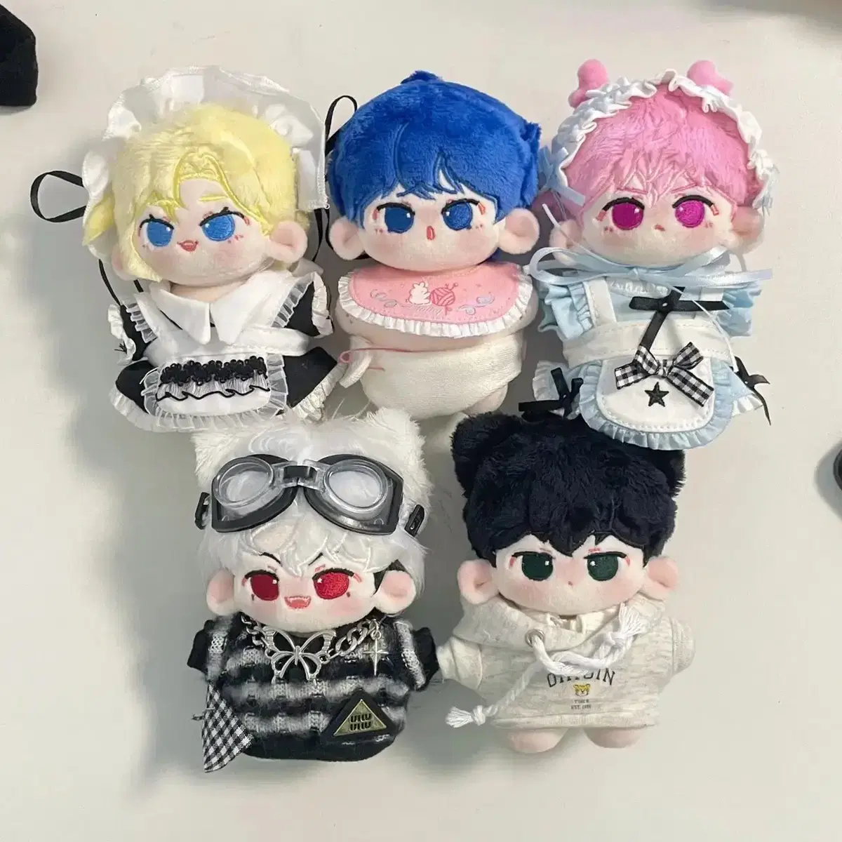 ５点セット PLAVE ぬいぐるみ 10cm 服 doll cloth PLAVE | 플레이브 PLAVE Team PLAVE Hoodie Hooded Zip-up Doll