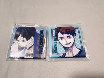 하이큐!! 버라이어티 백 카게야마 토비오 오이카와 토오루 스퀘어 캔뱃지