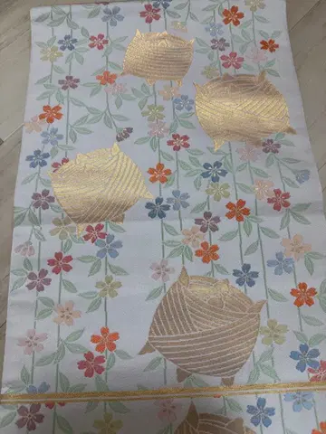 순수 실크 전 통 후쿠로 오비