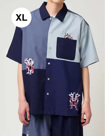 그라니프 빅 실루엣 폴리트로 반팔 셔츠 드래곤볼 변신