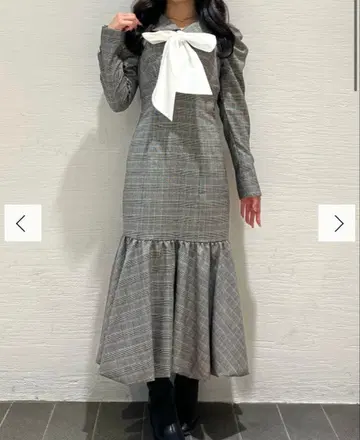 dazzlin 다즐린 체크 무늬 원피스 S 사이즈