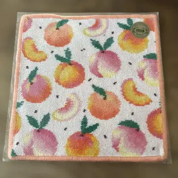 미사용 새상품 FEILER 페이러 손수건 피치 도트 온라인 한정 컬러