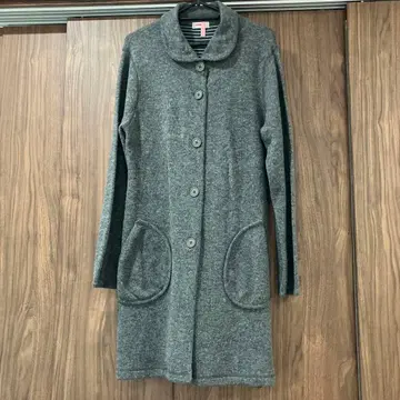 McGREGOR 그레이 버튼 롱 코트