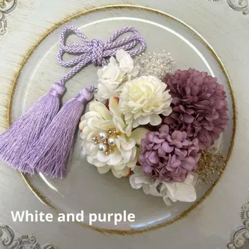 성인식 졸업식 시치고산 사전 촬영 머리 장식