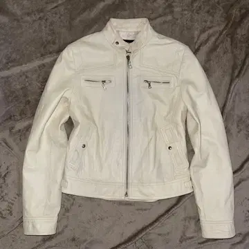 00s y2k archive zip riders jacket white