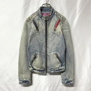 REPLAY 리플레이 여성용 데님 바이커 자켓 S
