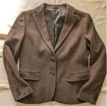 UNIQLO*울 테일러드 자켓 브라운 00s*L 새상품급