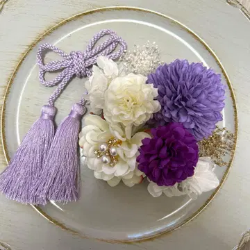 성인식 졸업식 시치고산 사전 촬영 머리 장식