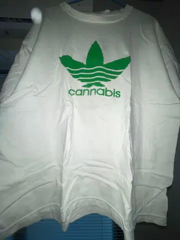 Marijuana 칸나비스 로고 T셔츠 L 90s 빈티지,