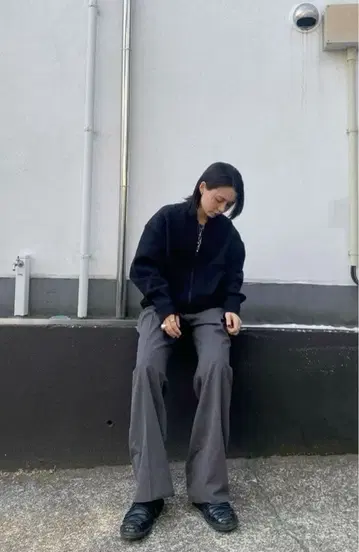 UNITED ARROWS green label 블루종 더블 지퍼