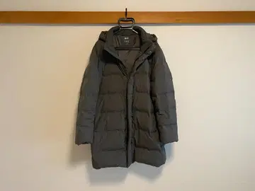 유니클로 심리스 다운 코트 그레이 XL