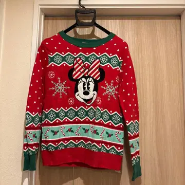 Disney 미니 마우스 크리스마스 스웨터 L
