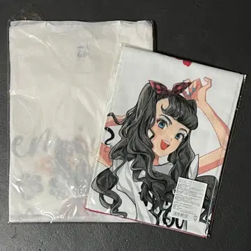 아무로 나미에 에미나 T셔츠 머플러 타월 세트 화이트 2023년