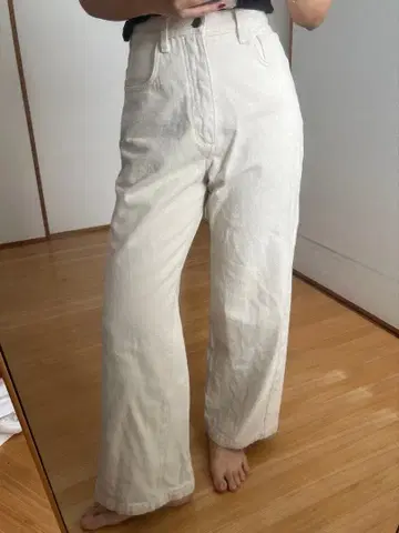 Los Angeles Apparels 화이트 데님 12oz