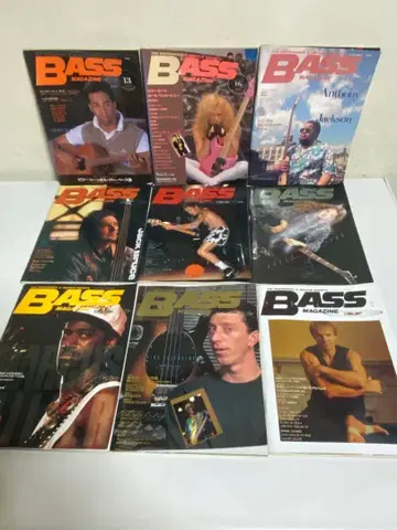 9권 세트 BASS MAGAZINE 베이스 매거진 1988~93년 쇼와~