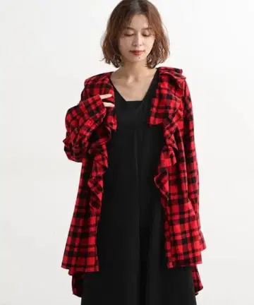 [ 완판템 ] 카네하라 히로카즈 콜라보 가는 골 프릴 체크 셔츠