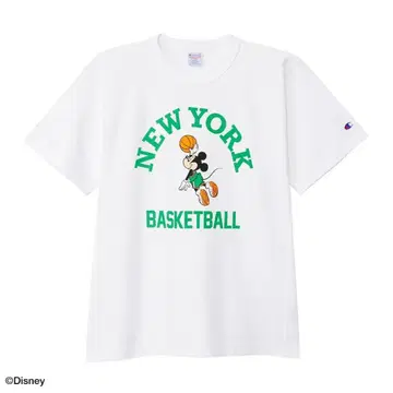Champion 리버스위브 미키 농구 T셔츠