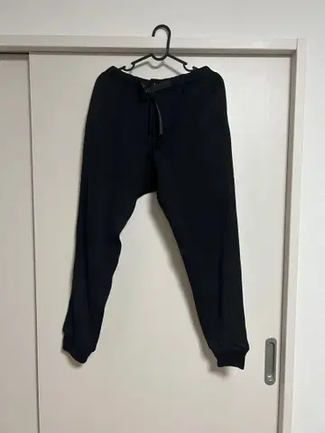 그라미치 본딩 니트 플리스 내로우 리브 팬츠 M 사이즈 블랙 조거 팬츠