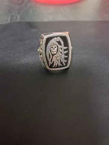 사신 실버 반지 80s