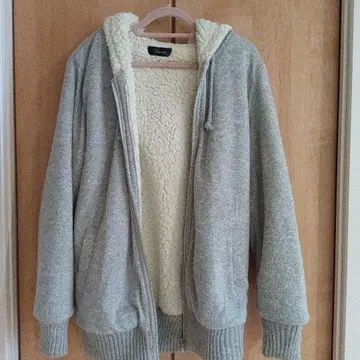 후드티 보아 자켓 그레이 M