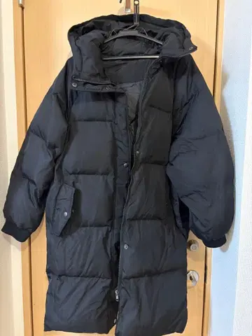 롱 다운 코트 (블랙)