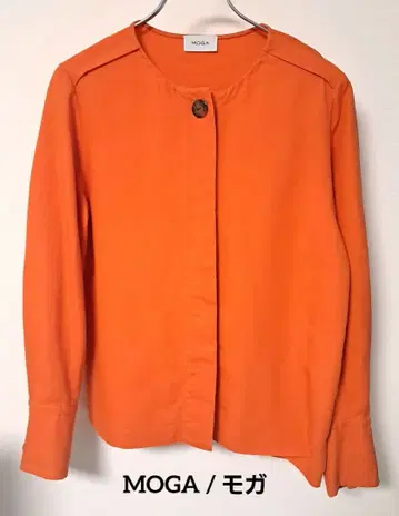 MOGA 노카라 자켓 오렌지