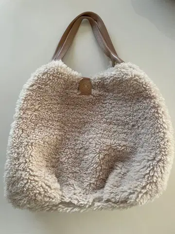 러셋 퍼풍 베이지 토트백