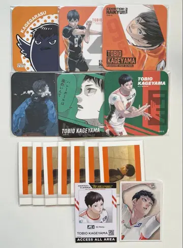 하이큐 카게야마 토비오 아트 코스터 파샤코레 포토 카드