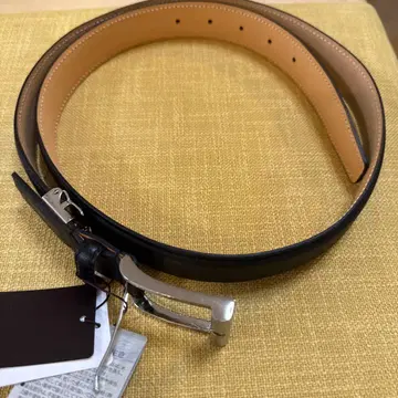 MACKINTOSH LONDON 블랙 가죽 벨트