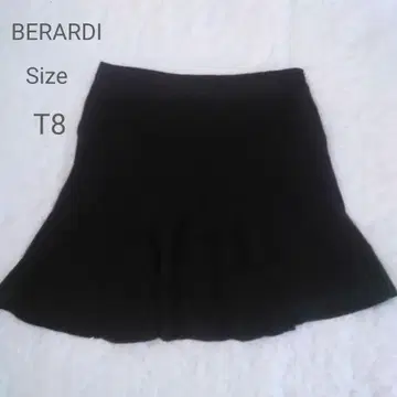 BERARDI 플레어 스커트 T8 블랙 57cm 기장 빅 사이즈