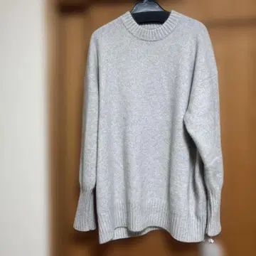 mal레레레 씨 그레이 스웨터 사이즈 38 폭스 울 혼방