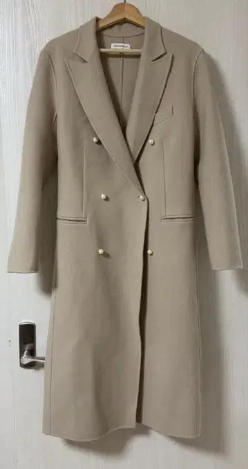 롱 코트 아우터 펄 여성용