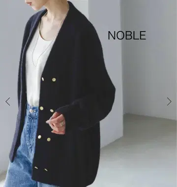 [ NOBLE ] 새상품급 YAK/야크 더블 버튼 니트 가디건